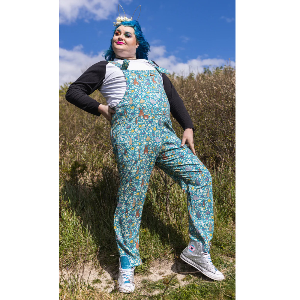 Run & Fly - Bunny Meadows Dungarees - Multicolours